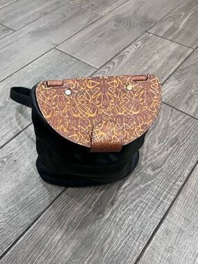 Max New York Leather Crossbody Bag | Tooled Flap Boho Vintage